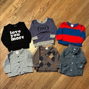 Assorted Kids Button Down Shirt and Sweaters